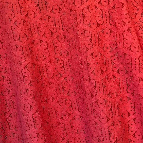 Ruby Rd. Favorites Corral Lace Button Down Shirt Coastal European Grannie Chic - Picture 6 of 9